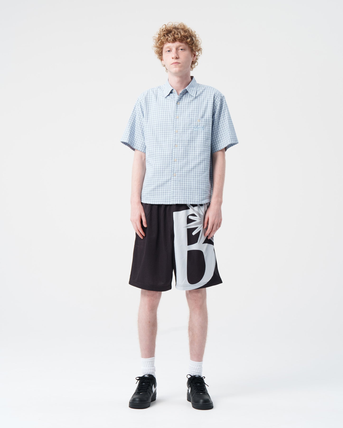 B Logo Mesh Short