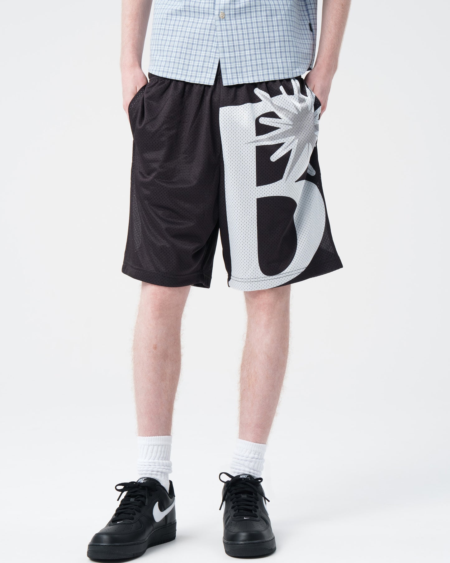 B Logo Mesh Short