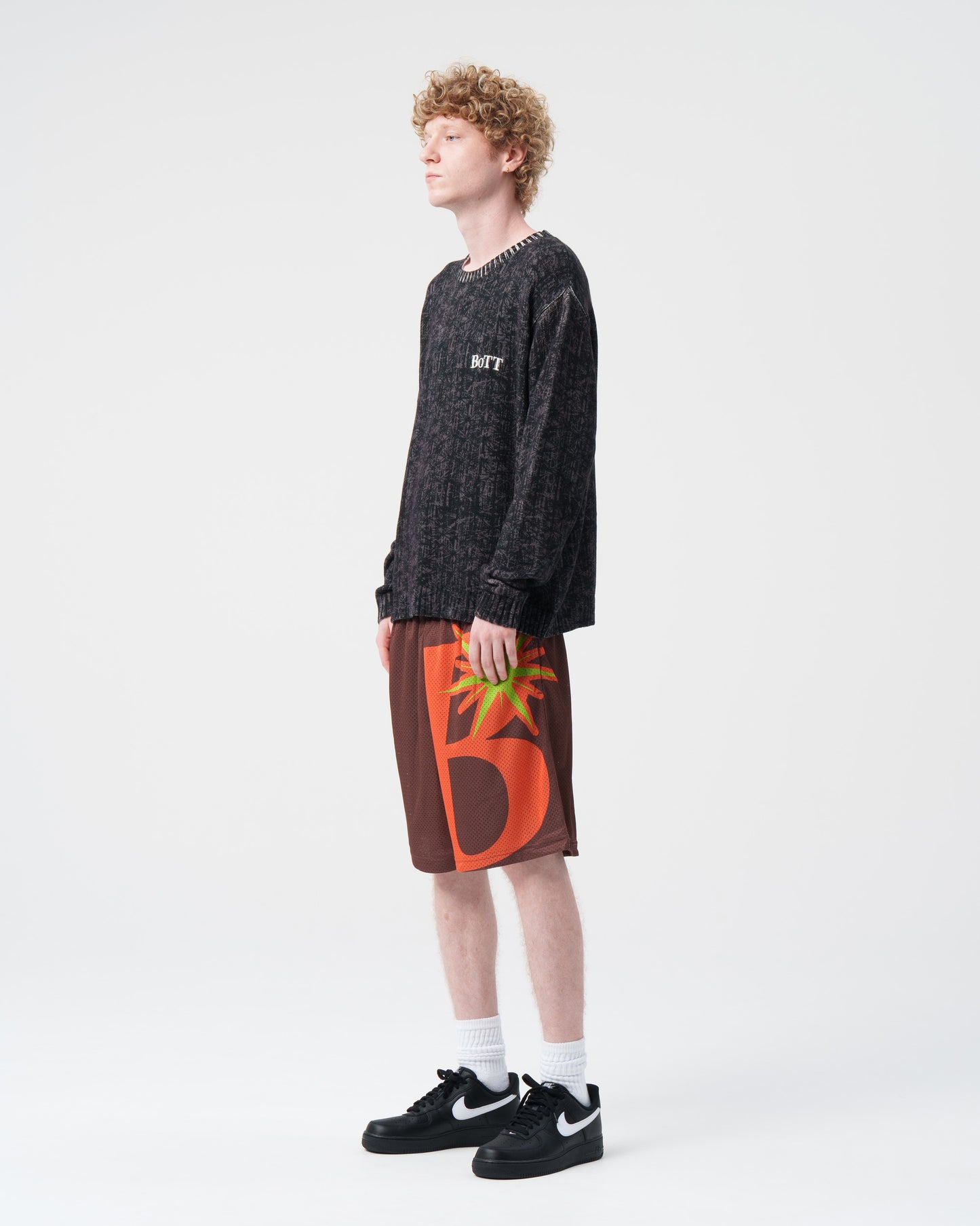 B Logo Mesh Short