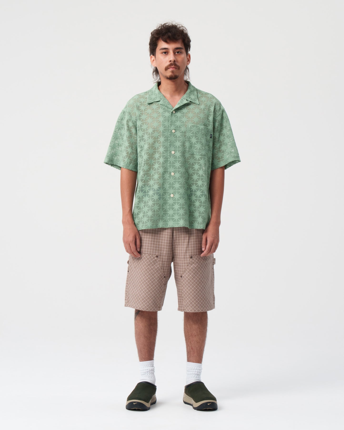 Plaid Double Knee Short