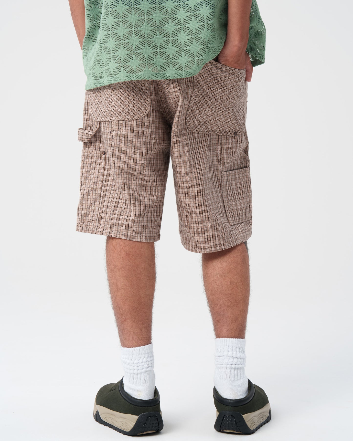 Plaid Double Knee Short