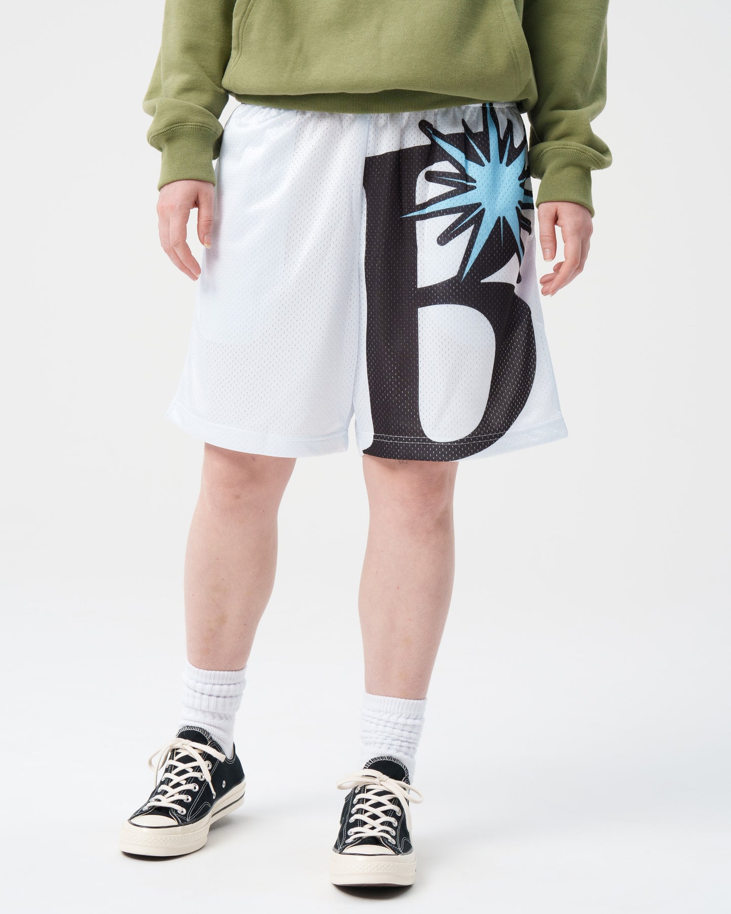 B Logo Mesh Short