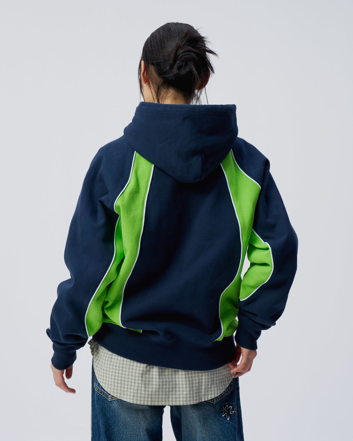 Raglan Paneled Hoodie
