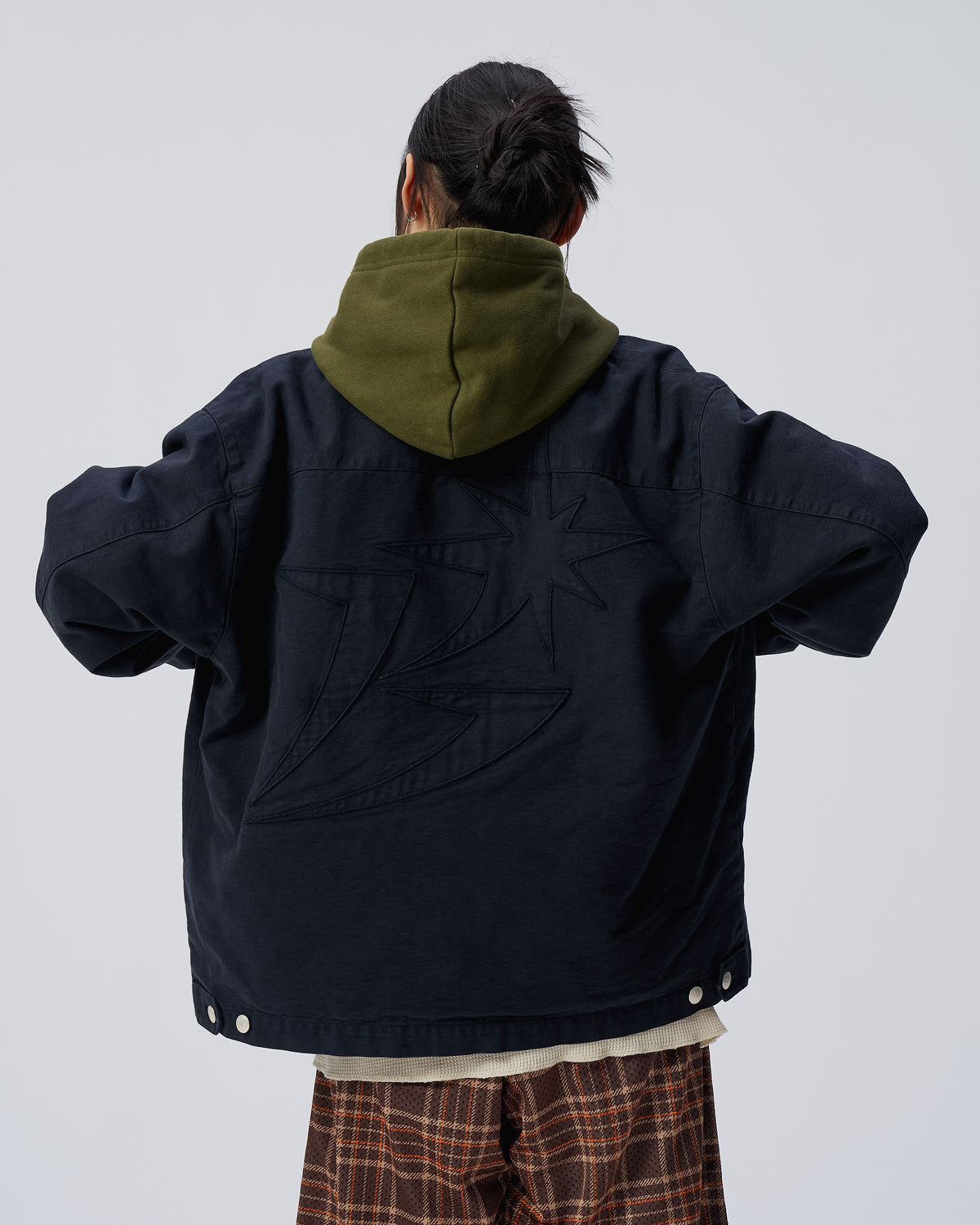 Washed B Logo Work Jacket