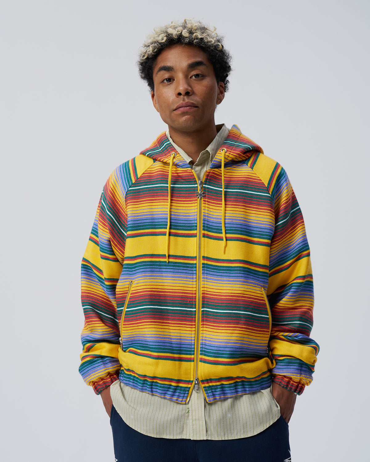 Serape Raglan Zip Hoodie