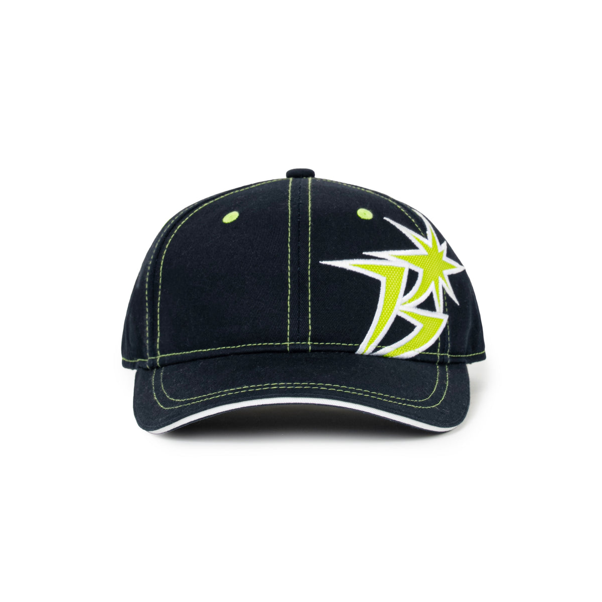B Logo Contrast Stitch 6-Panel Cap