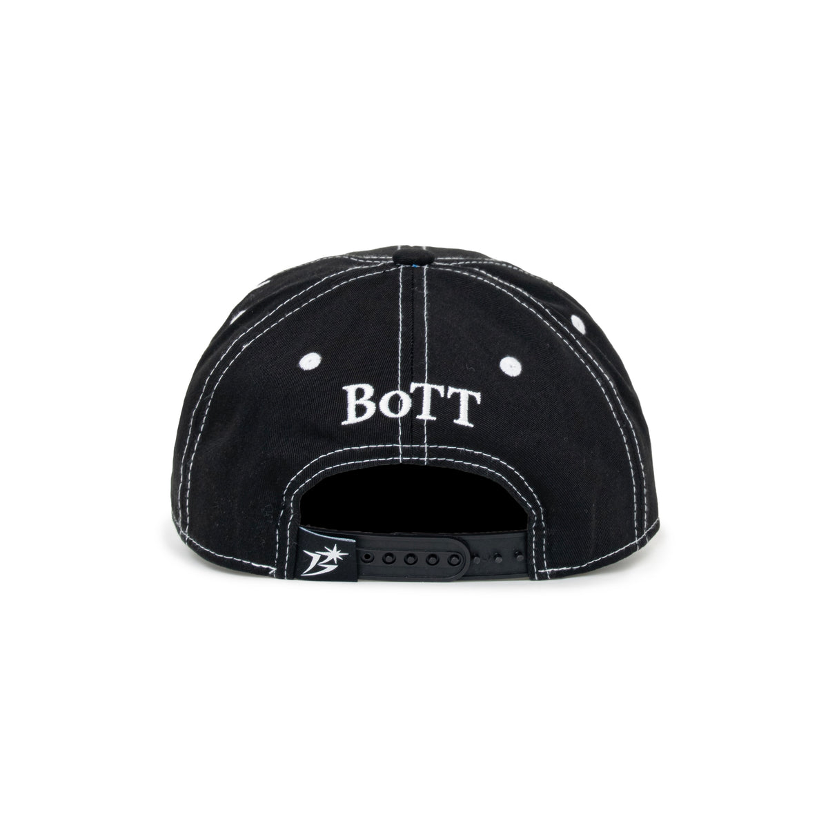 B Logo Contrast Stitch 6-Panel Cap