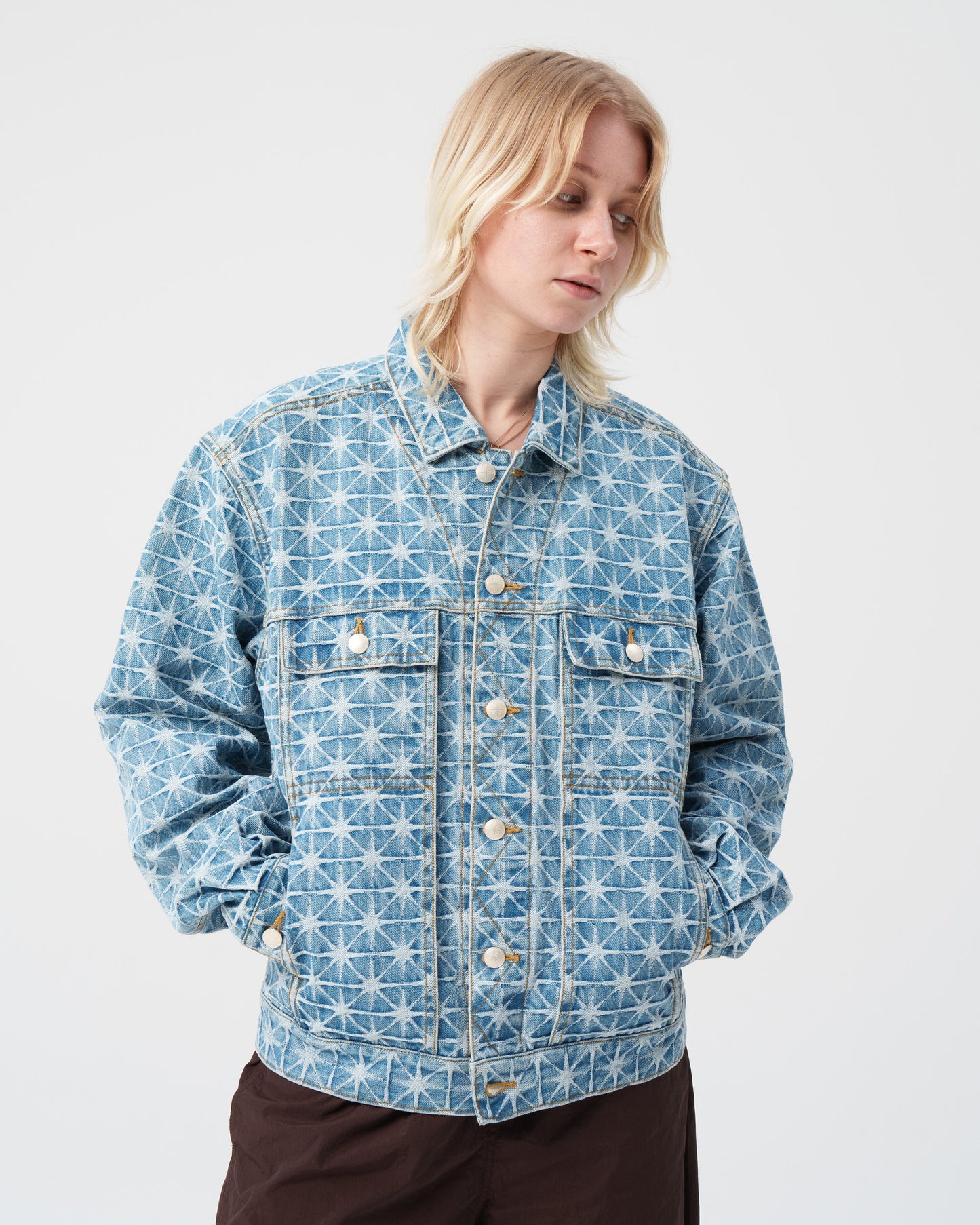 Sparkle Monogram Denim Jacket