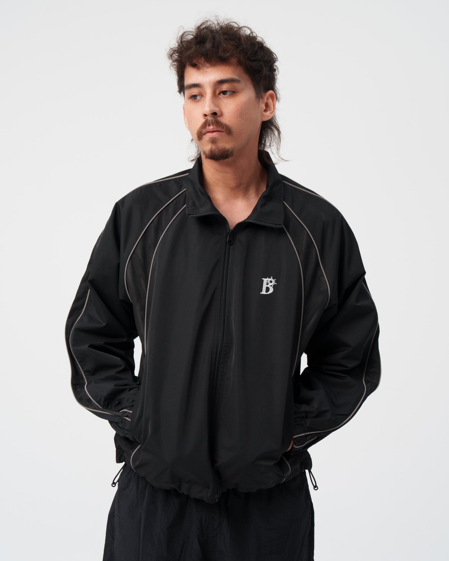 Mesh Panel Track Jacket