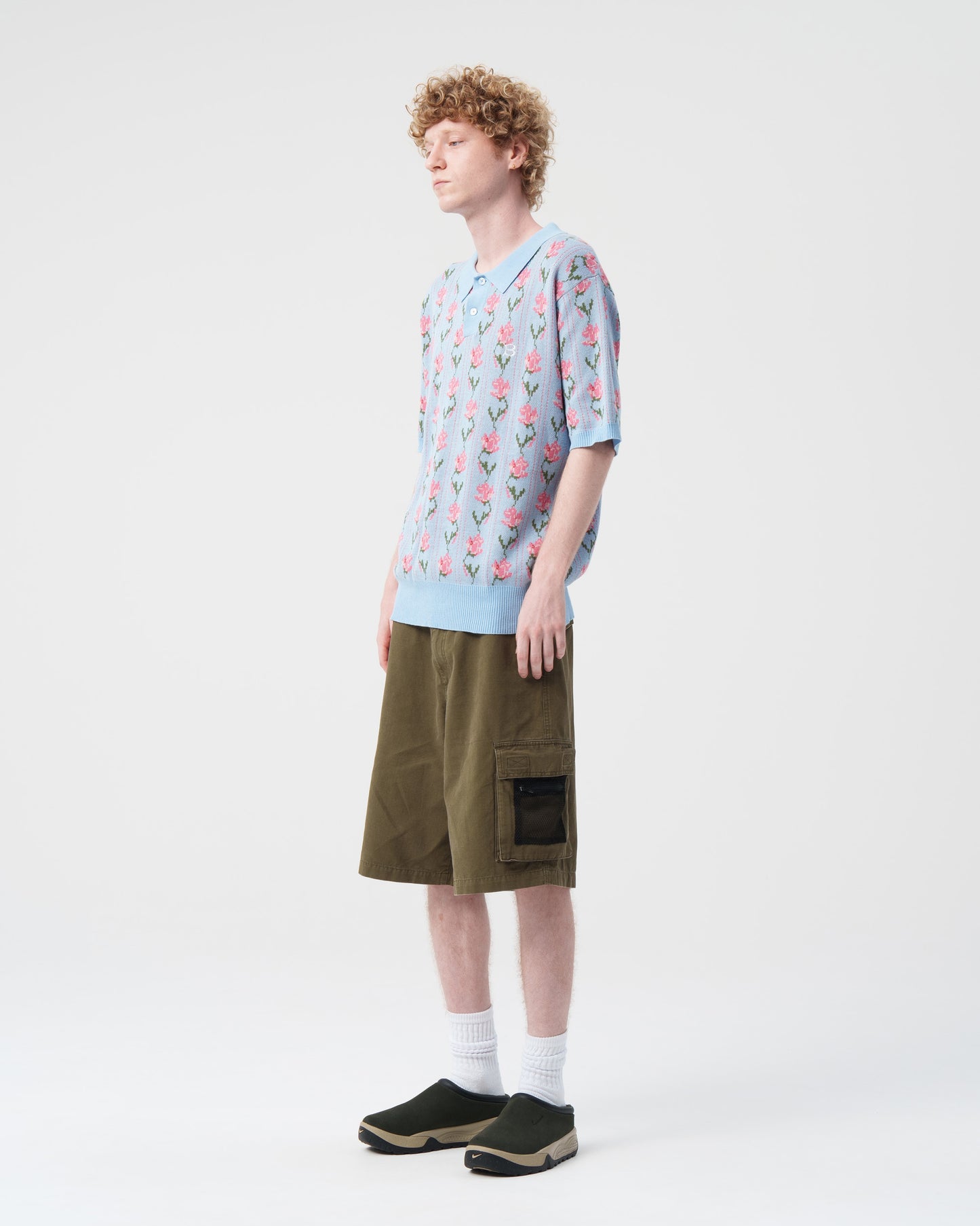 Flower S/S Knit Polo