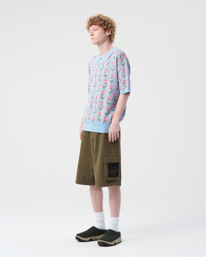 Flower S/S Knit Polo