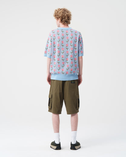 Flower S/S Knit Polo