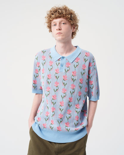 Flower S/S Knit Polo