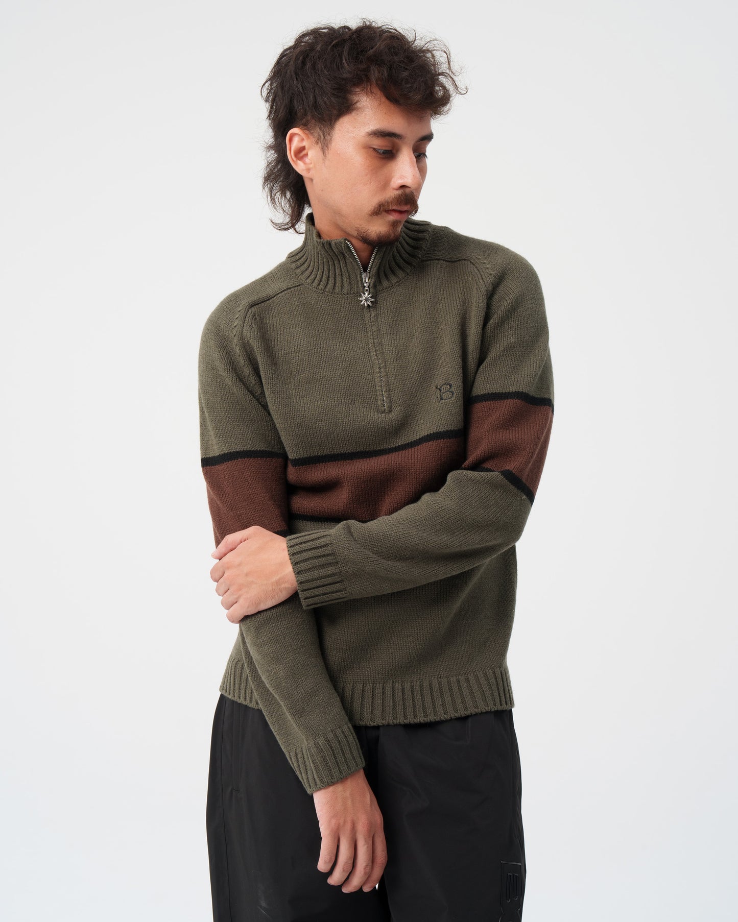 Half-Zip Drivers Knit