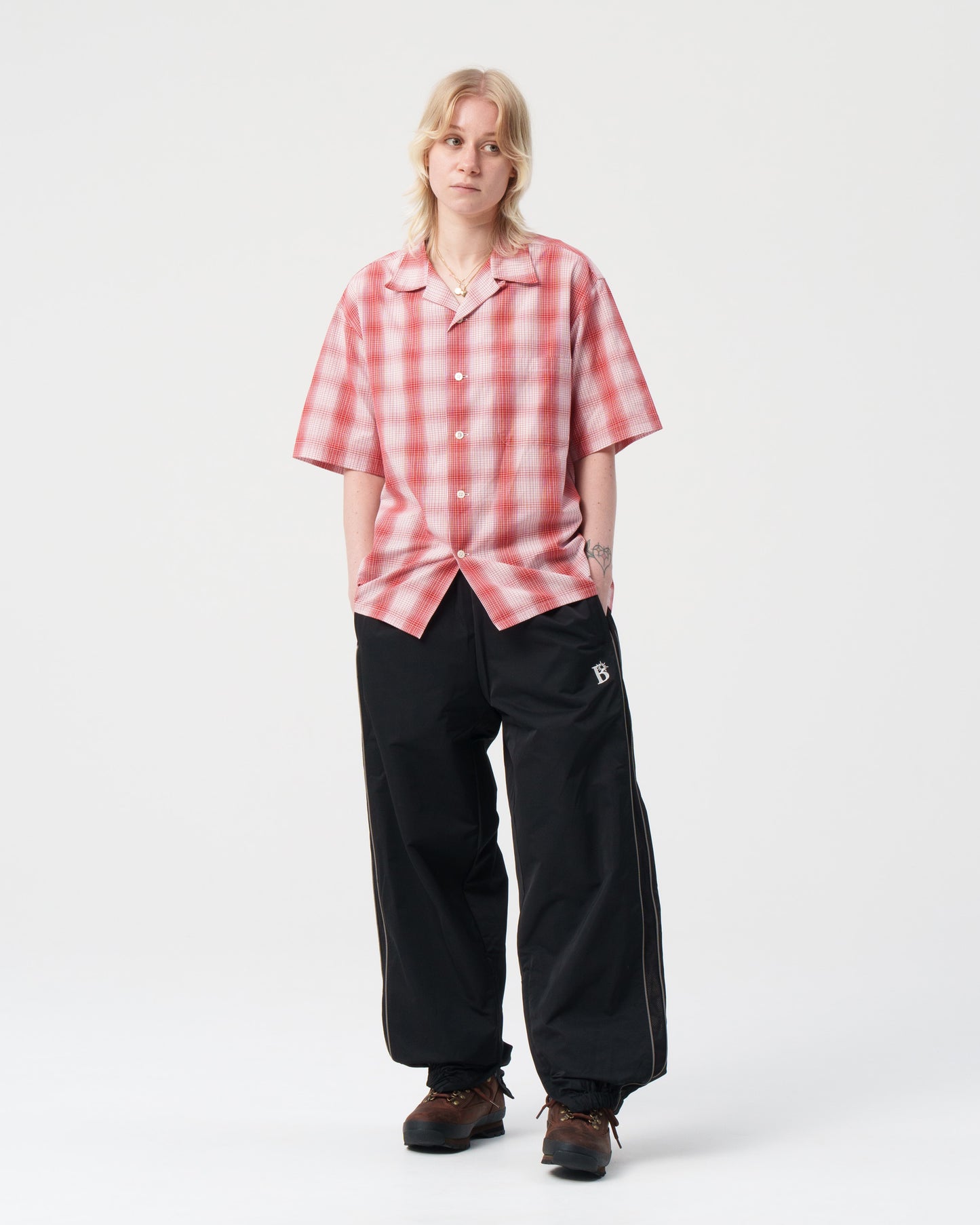 Mesh Panel Track Pant
