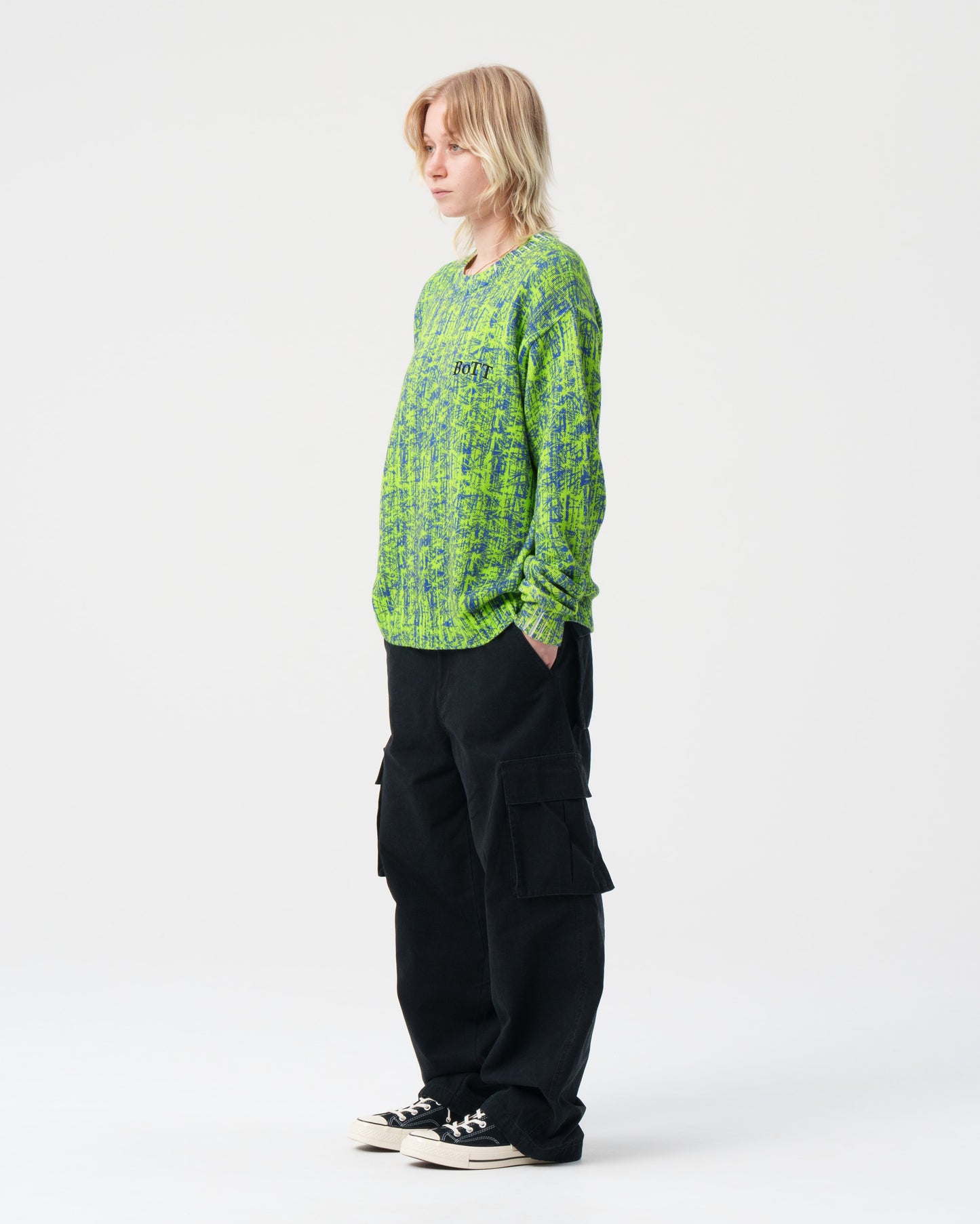 Bamboo Camo Printed Sweater