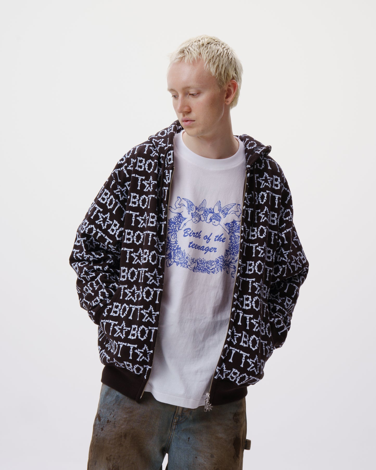 Bones Zip Hoodie