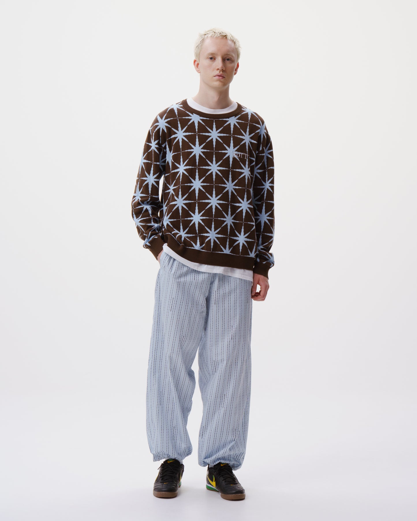 Sparkle Jacquard Knit Sweater