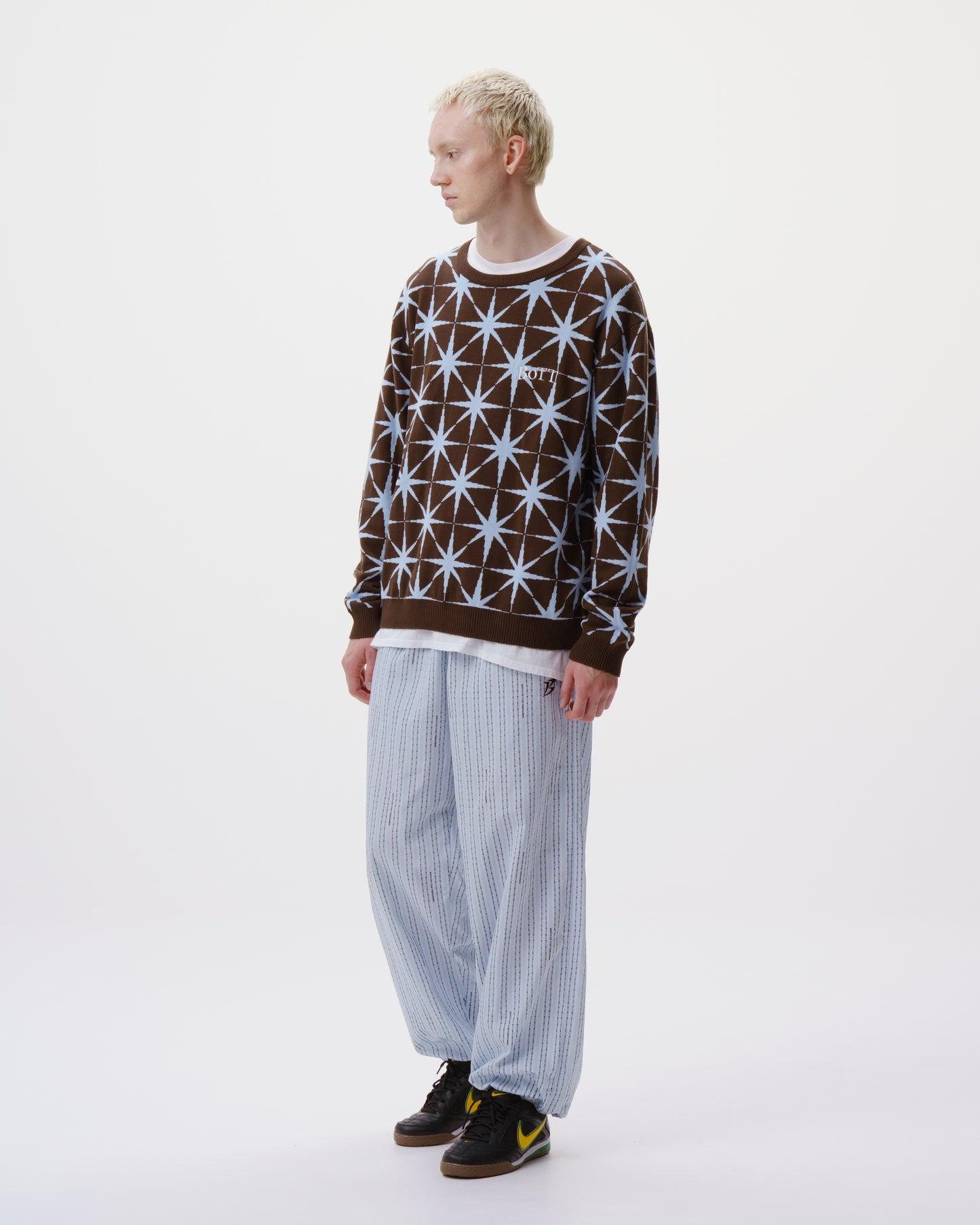 Sparkle Jacquard Knit Sweater