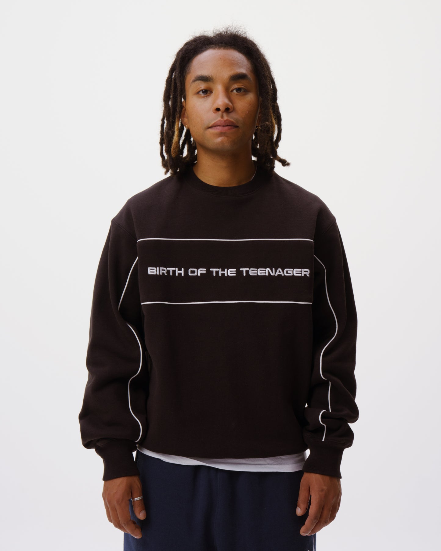 Paneled Crewneck