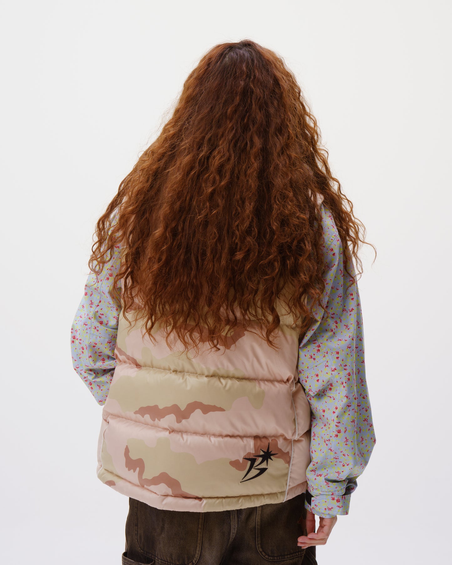 B Logo Down Vest