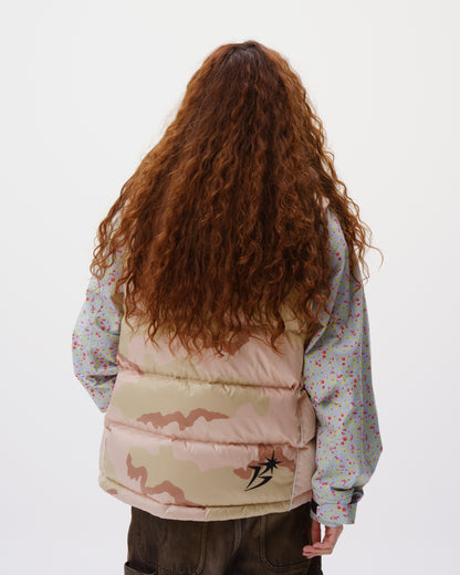 B Logo Down Vest