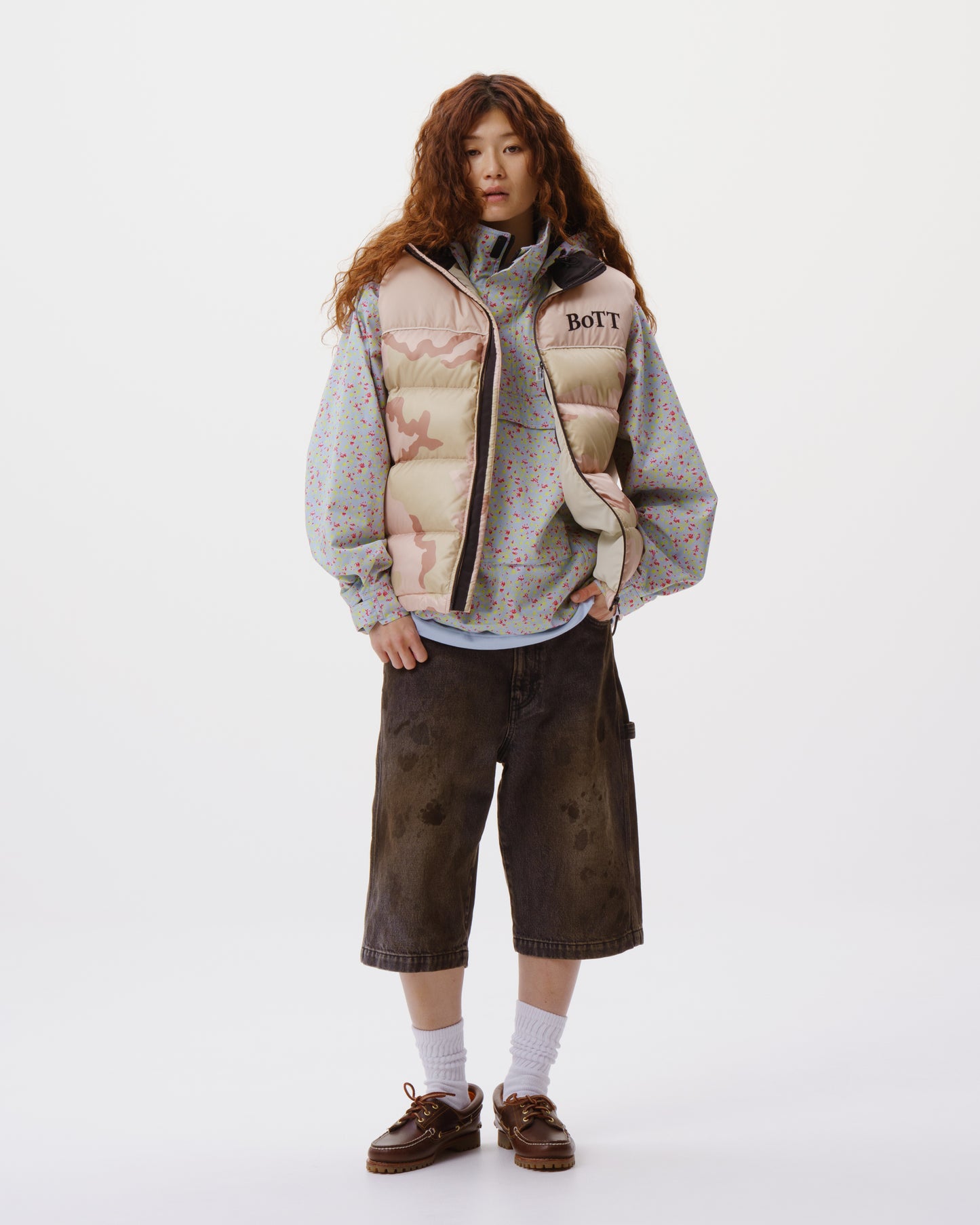 B Logo Down Vest