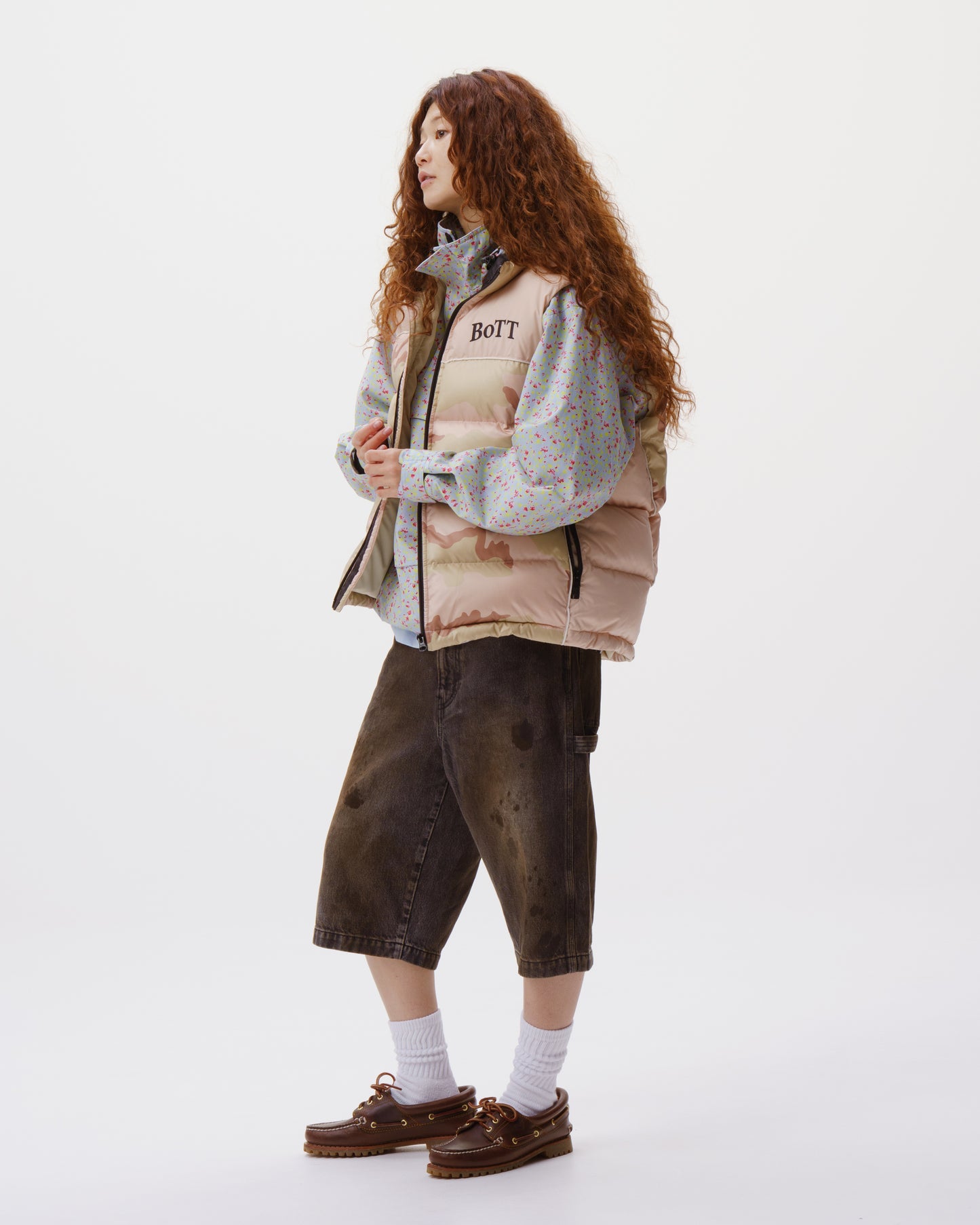 B Logo Down Vest