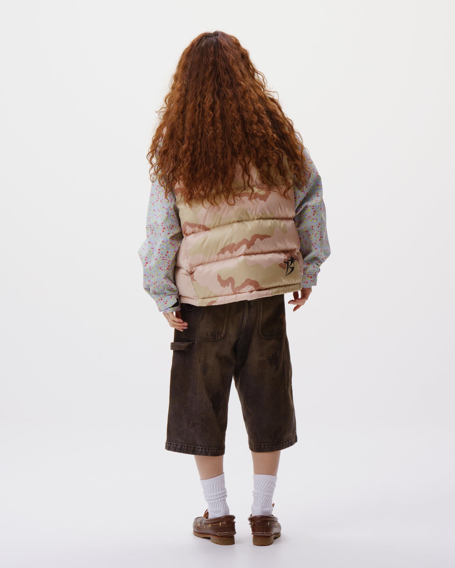 B Logo Down Vest