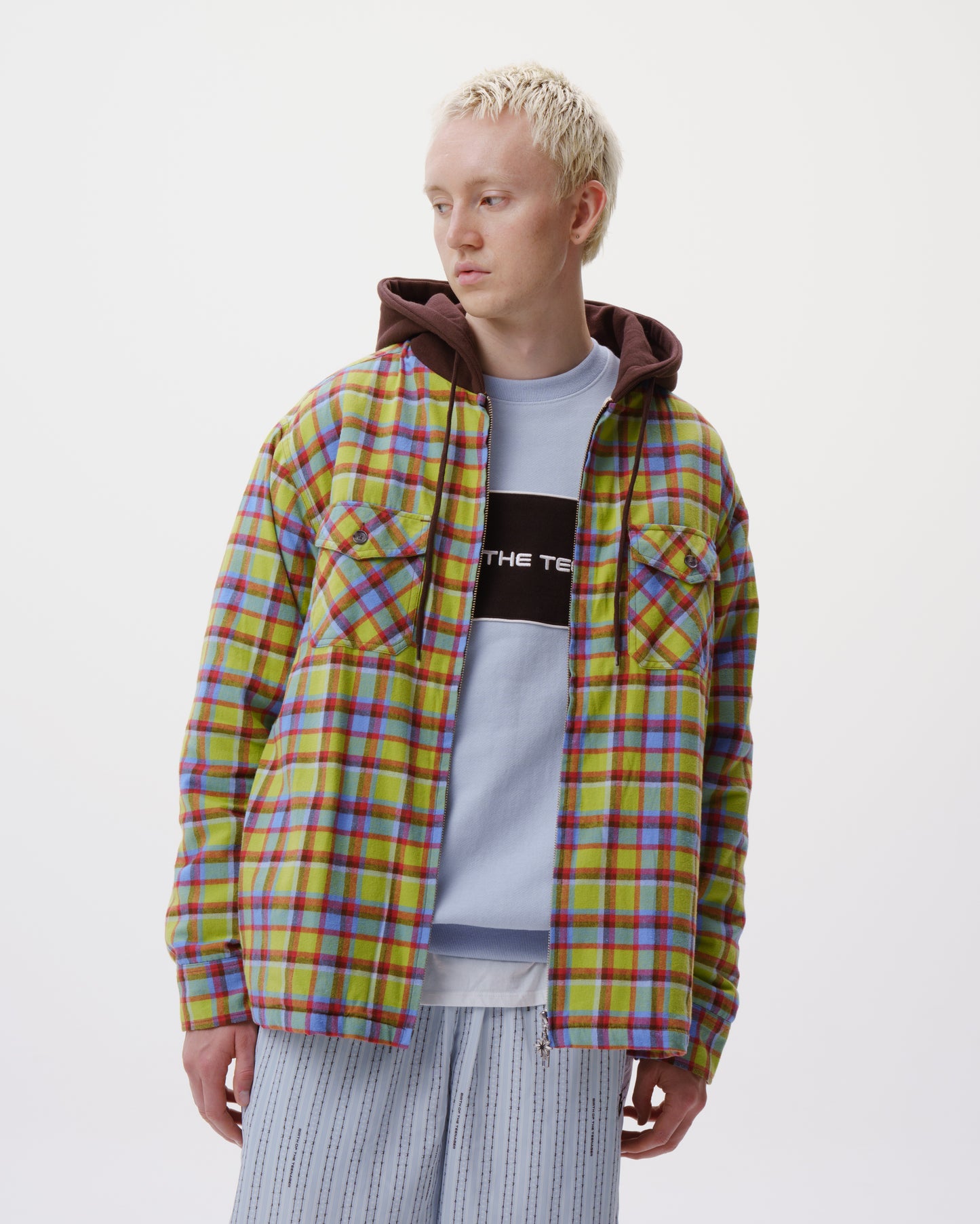 Hooded Flannel Shirt