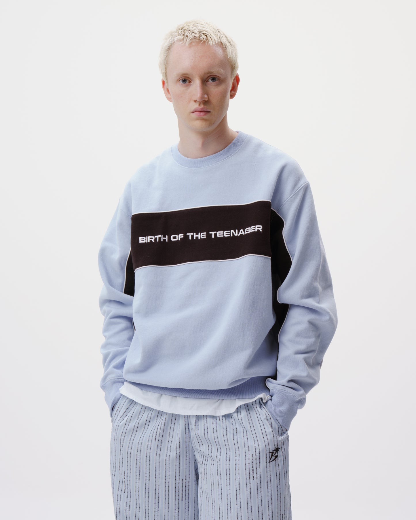 Paneled Crewneck