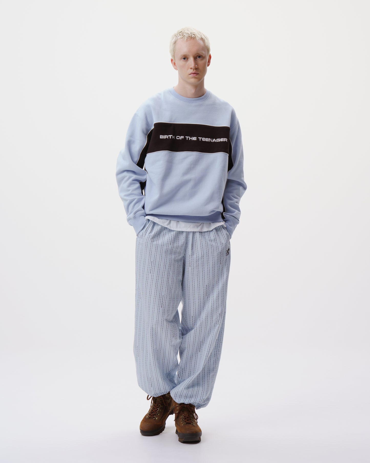 Paneled Crewneck