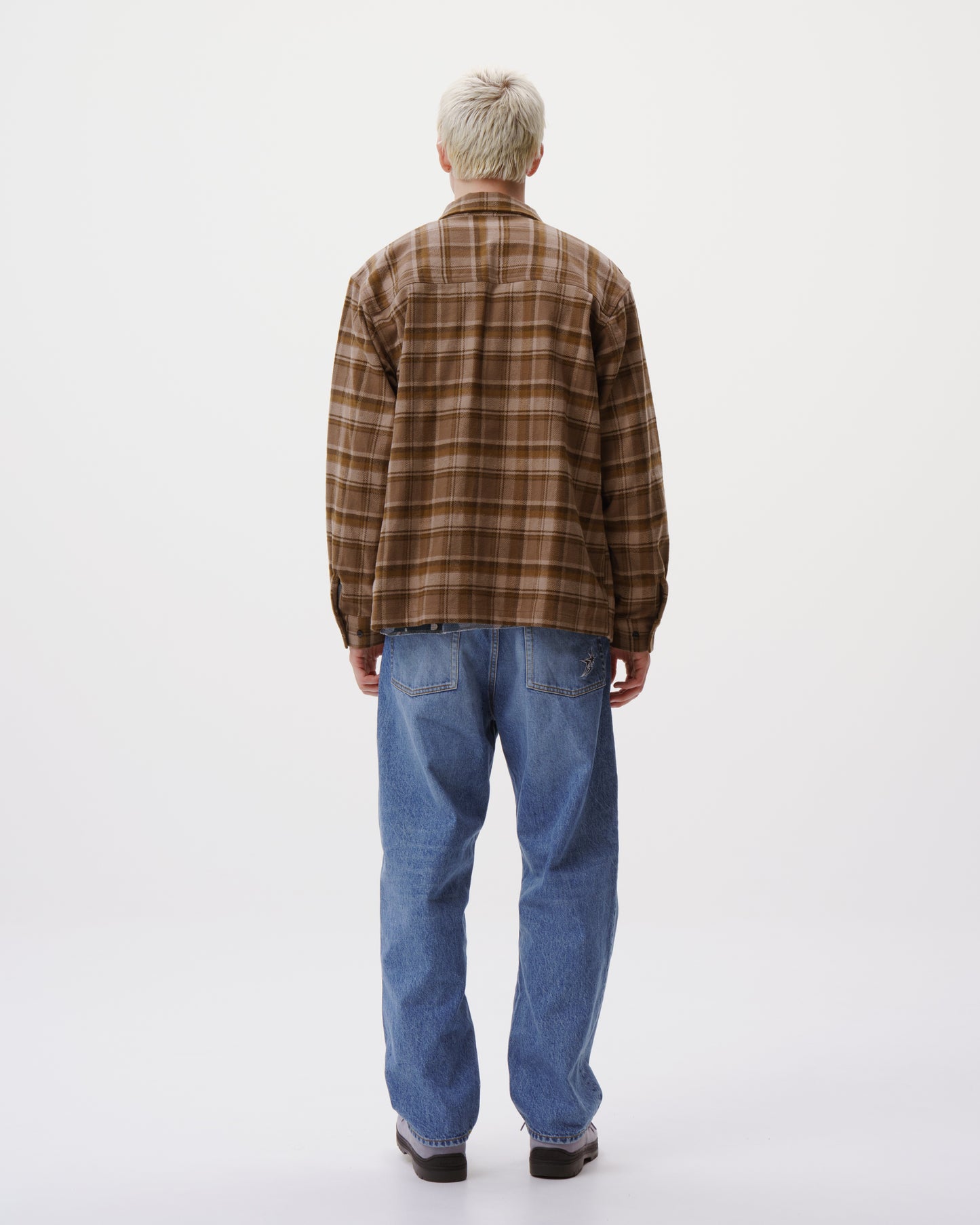 Zip-Up Flannel Shirt