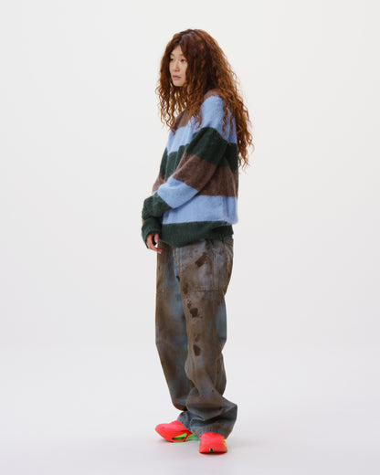 Striped Mohair Knit