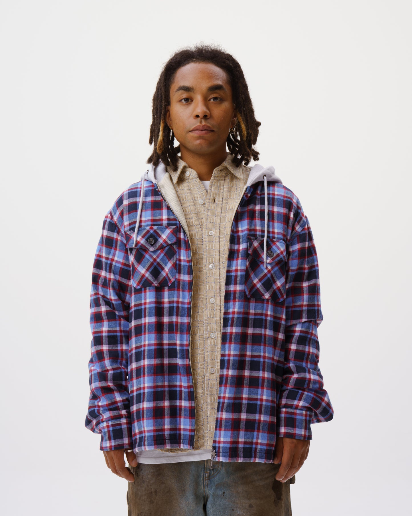 Hooded Flannel Shirt