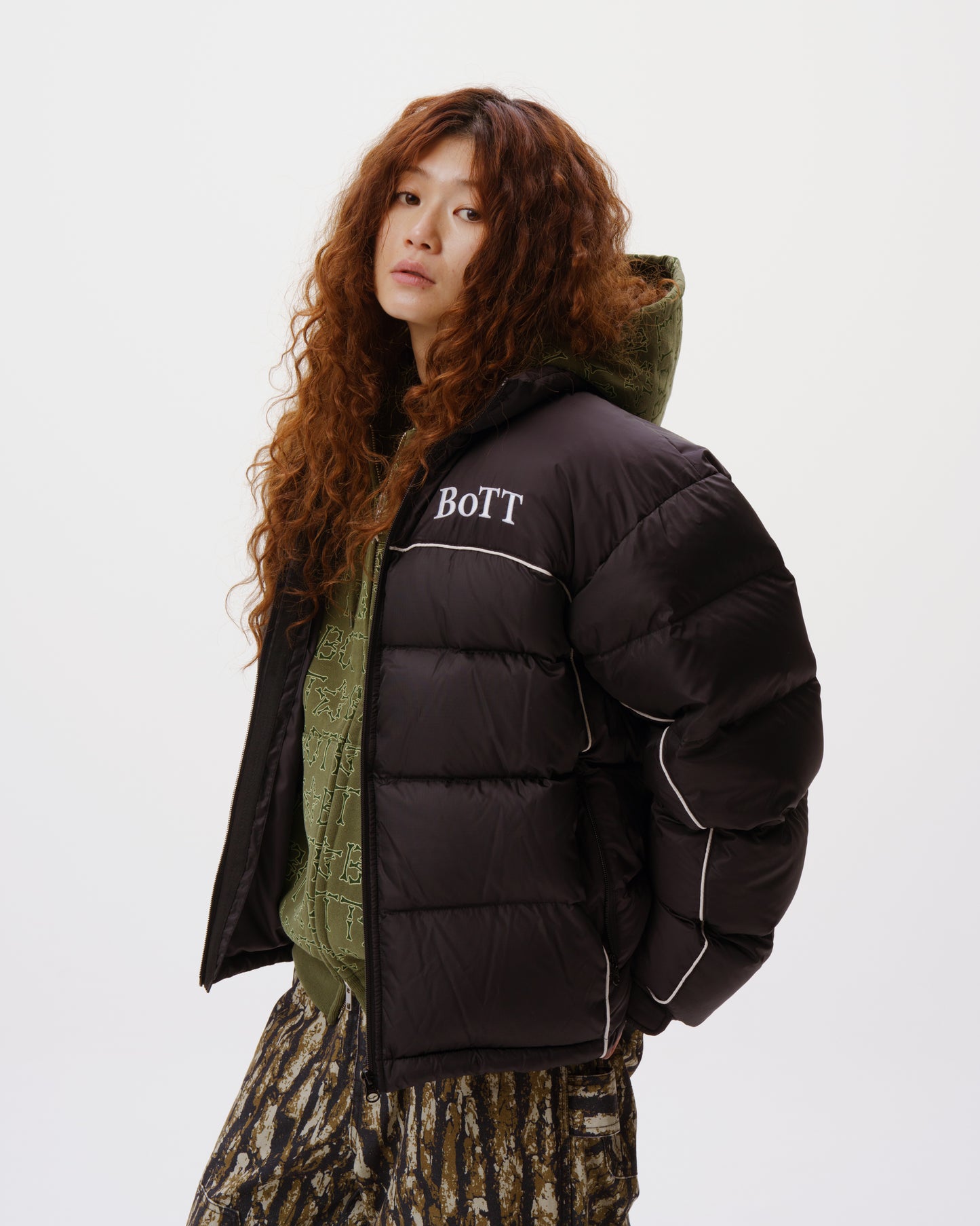B Logo Down Jacket