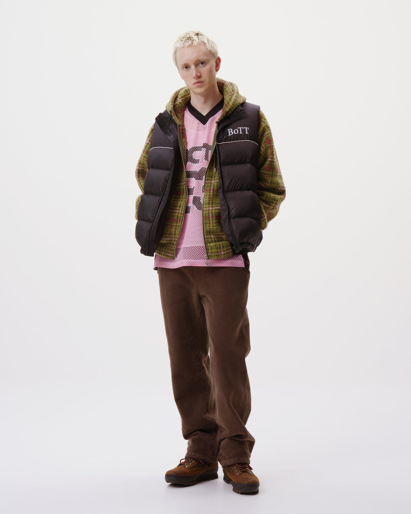 B Logo Down Vest
