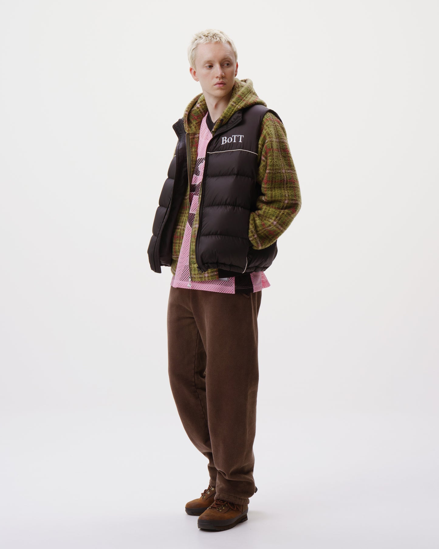 B Logo Down Vest