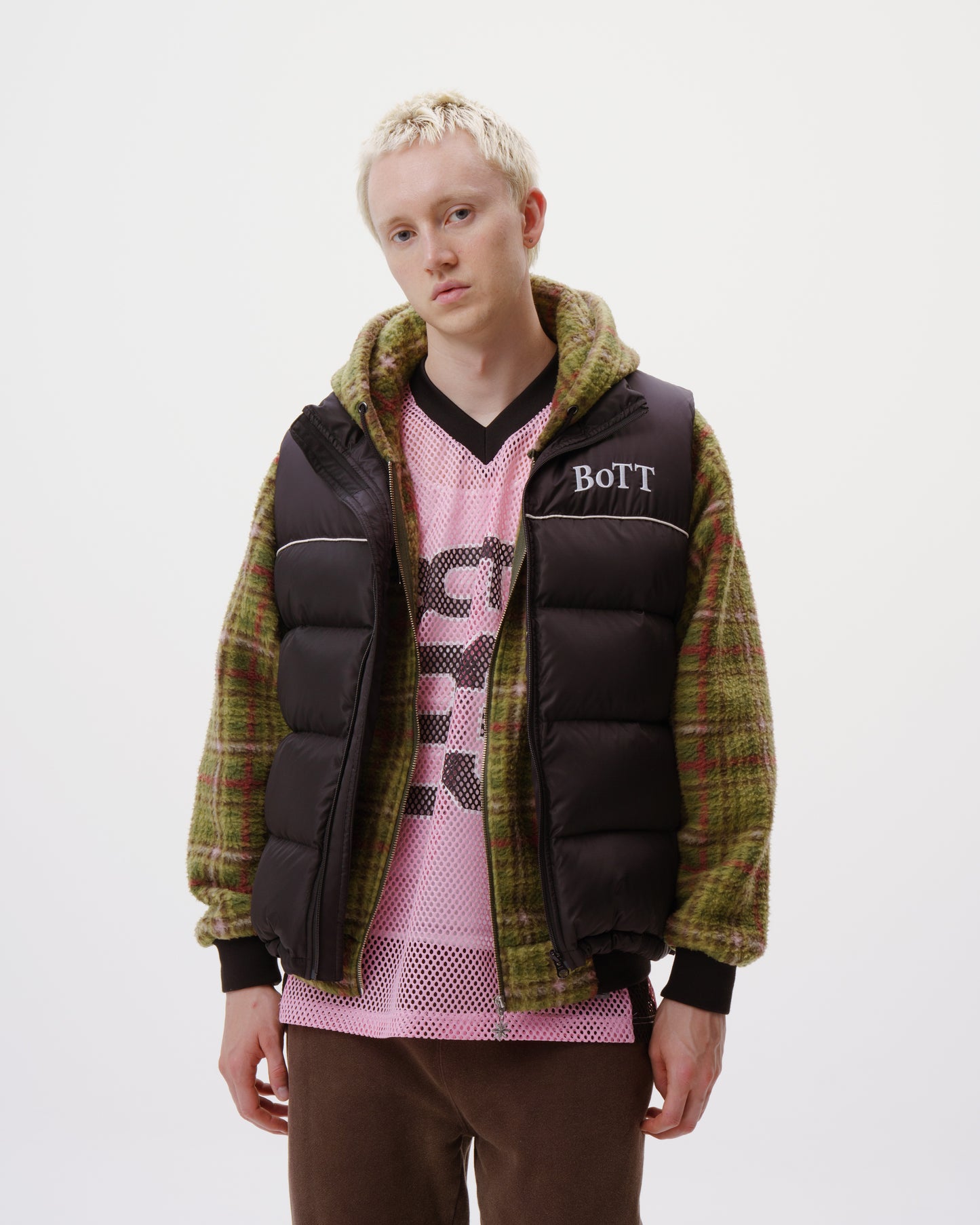 B Logo Down Vest