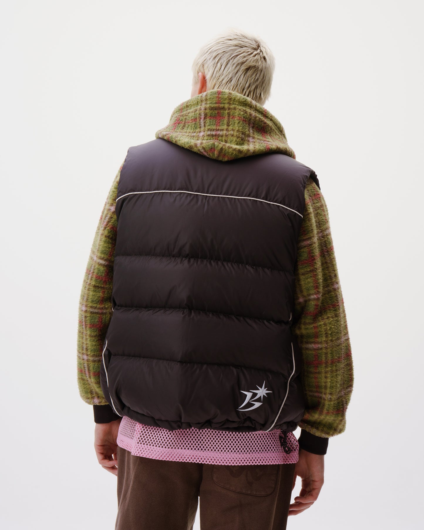 B Logo Down Vest