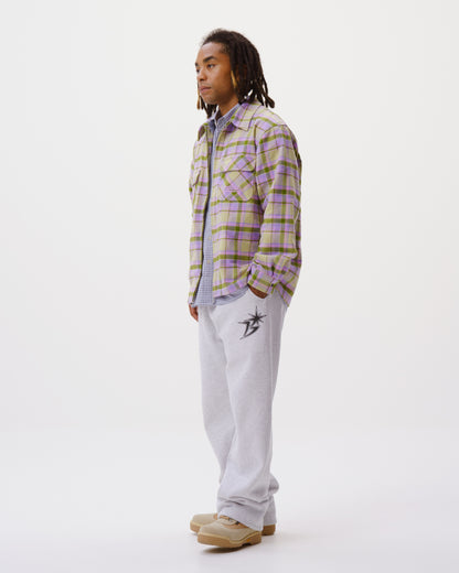 Zip-Up Flannel Shirt