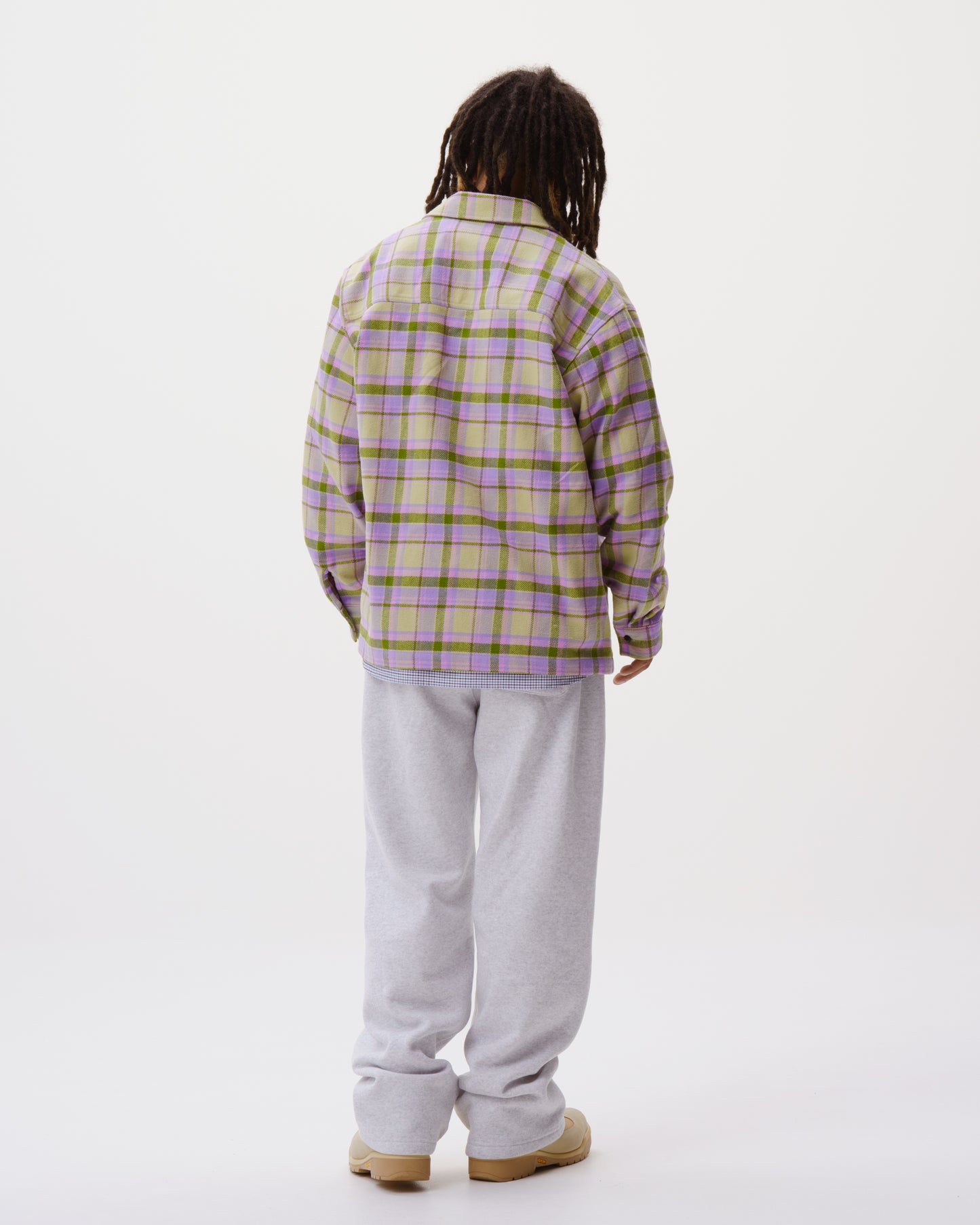 Zip-Up Flannel Shirt