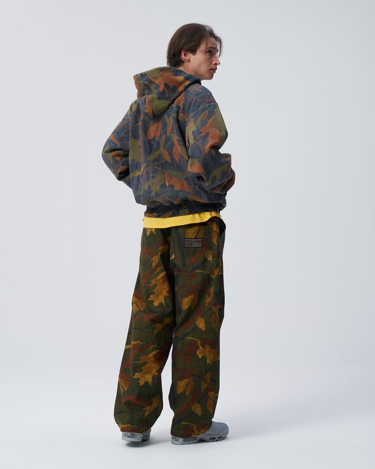 Washed Tree Camo Zip Hoodie