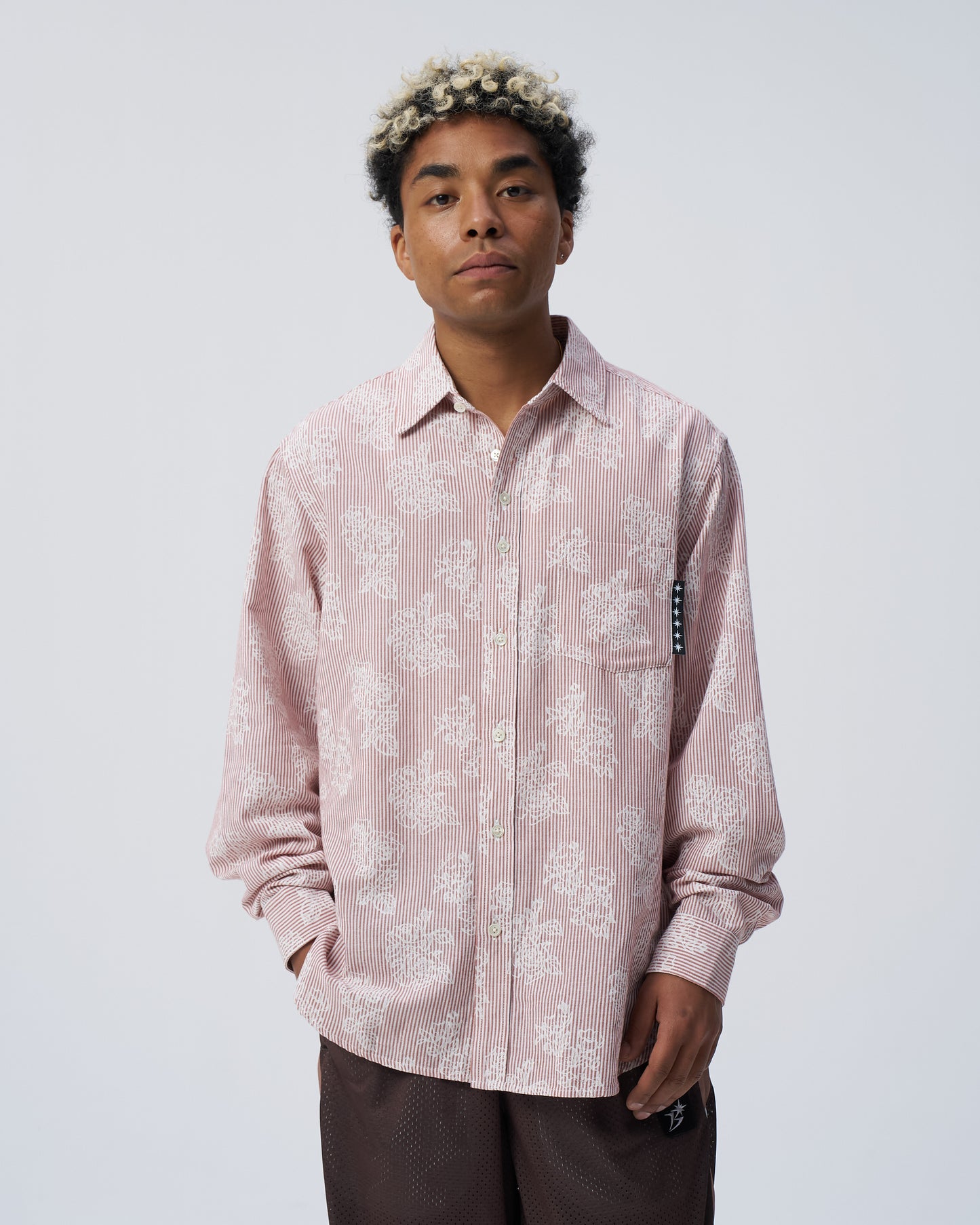Flower Striped Shirt