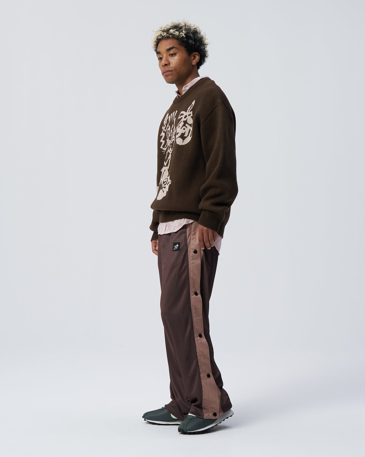 Side Snap Mesh Pant