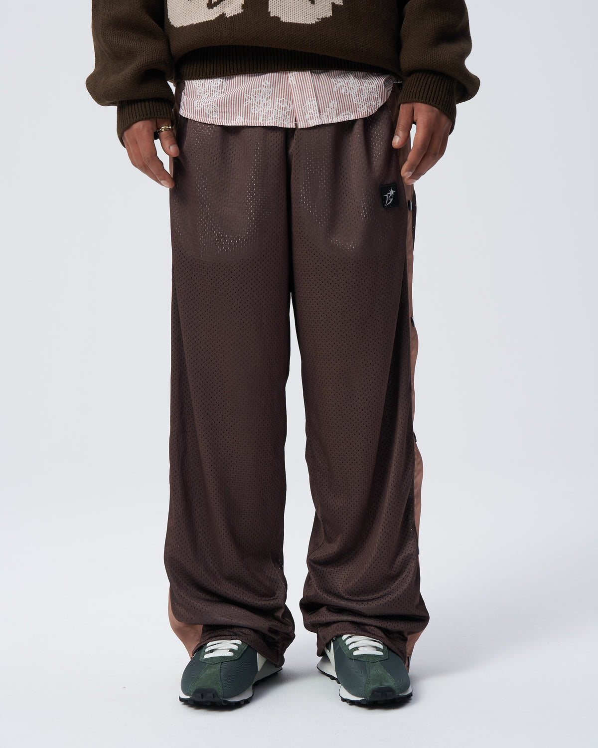Side Snap Mesh Pant