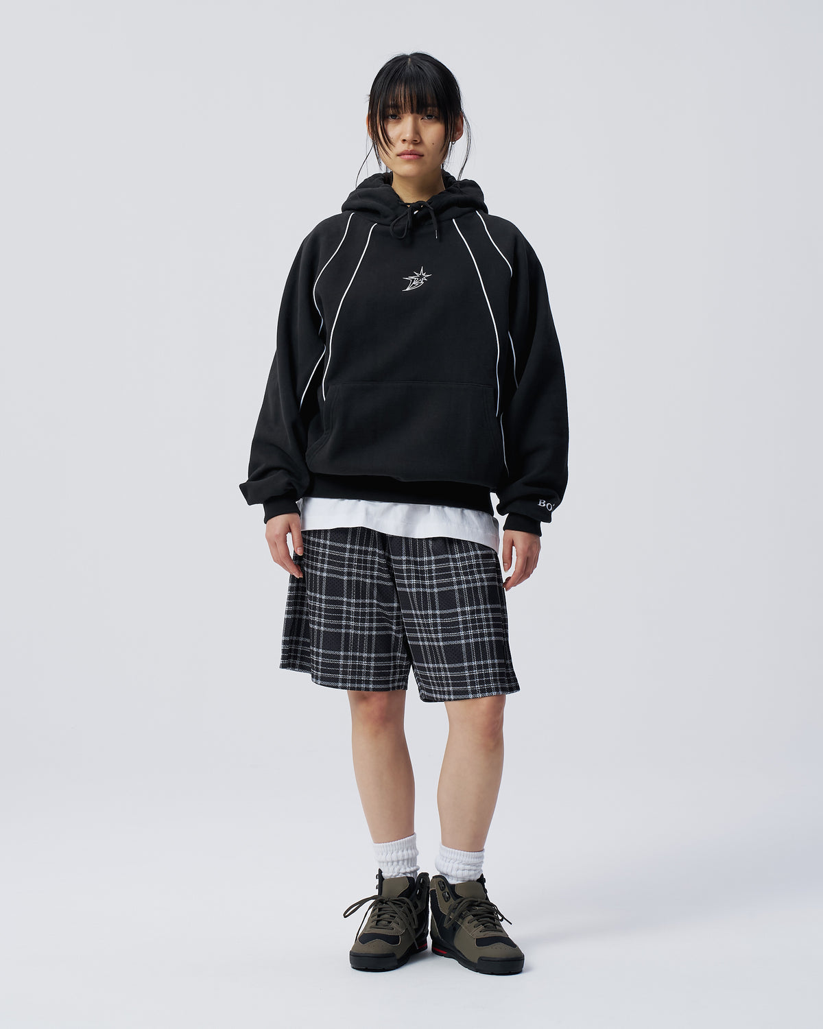Raglan Paneled Hoodie