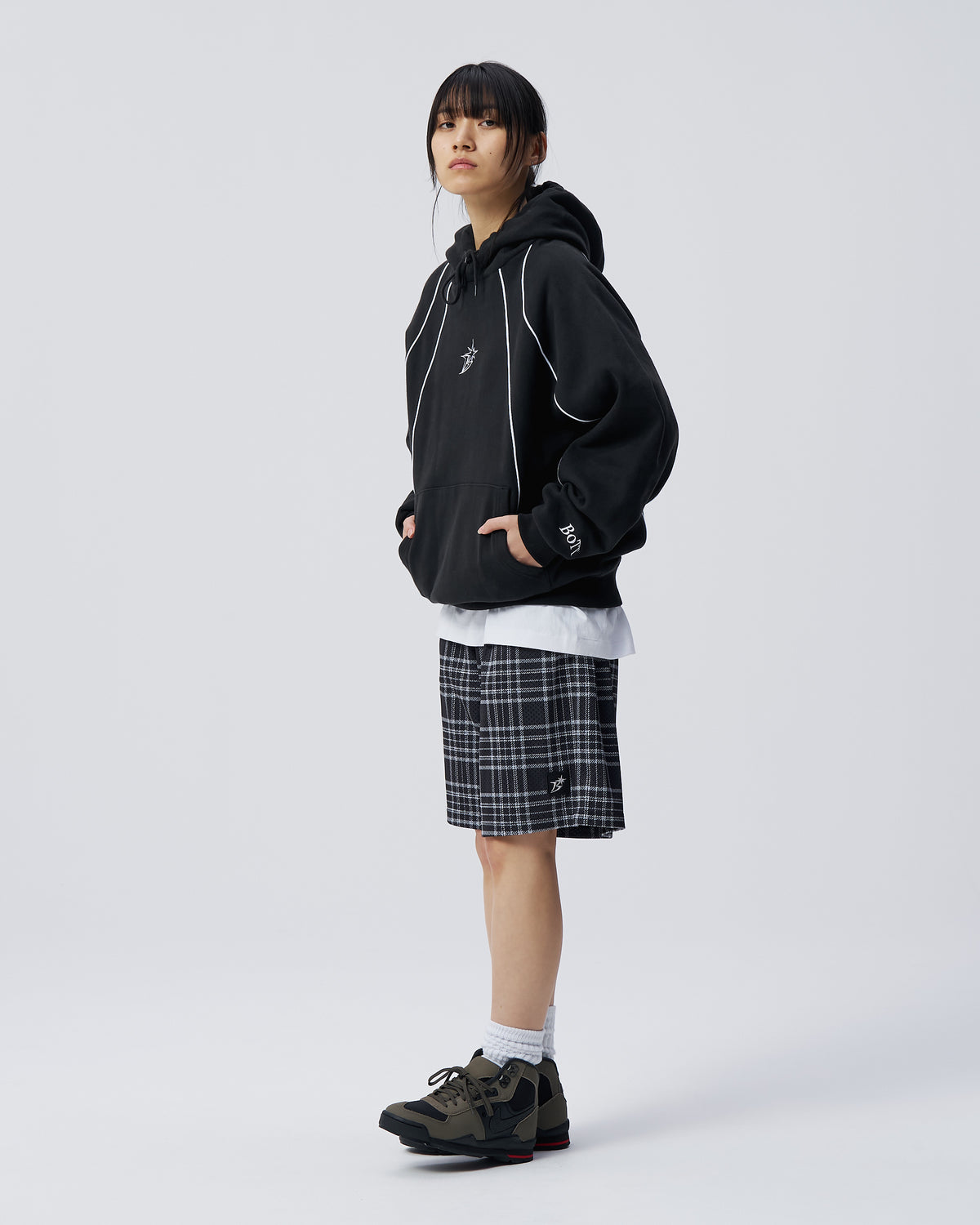 Raglan Paneled Hoodie