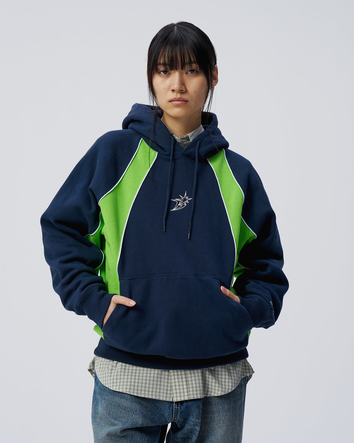 Raglan Paneled Hoodie