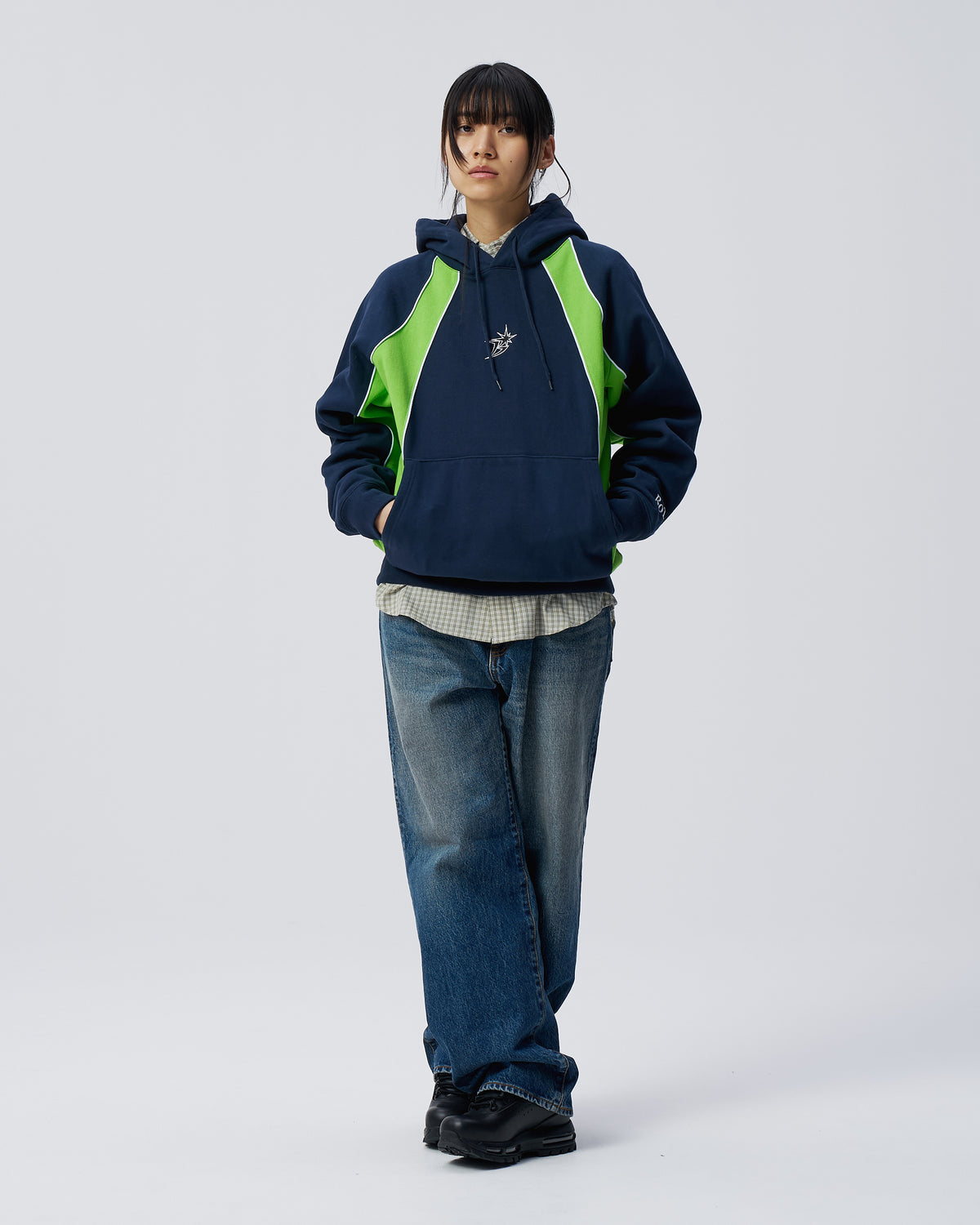 Raglan Paneled Hoodie